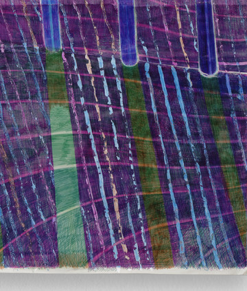 Anne Bourse
*Stupid sun who can’t stop moving (love is a jail)*, 2020
Felt pen, typex and ballpoint pen on coated paper
46 × 32 cm - © &copy; Aur&eacute;lien Mole, Paris Internationale