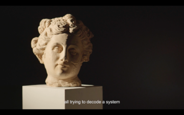 <img src="racconto antiorario.png" alt="racconto antiorario 6 costellazioni Scripting anticlockwise 6 constellations"> - © Camera/DOP: Marco Costantini &amp; Fabio Petronilli
Lighting design: Sebastiano Peyron
Sound design: Liliana Villase&ntilde;or, C&eacute;sar Gonz&aacute;lez
Color correction: Marco Costantini
With the participation of: Giulia De Giorgi e Michele Bertolino
Location: Norma Mangione Gallery, Paris Internationale