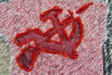 Patricia Kaersenhout
Food for Thought - Elma Francois, 2018
Collage of textiles, photographic print on cotton, beads, African fabric, felt
120 x 110 cm, unique (pi 3.) (detail) - © the artist and Wilfried Lentz Rotterdam, Paris Internationale