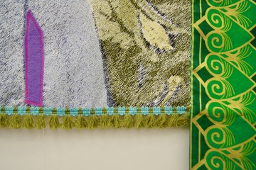 Patricia Kaersenhout
Food for Thought - Suzanne Césaire, 2018
128 x 105 cm, unique (PI-1) (detail)
Collage of textiles, photographic print on cotton, beads, African fabric, felt - © the artist and Wilfried Lentz Rotterdam, Paris Internationale
