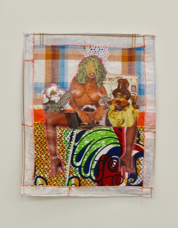 Patricia Kaersenhout
Your History Makes Me So Horny, 2011
mixed media on textile, 50 cm x 40 cm, framed in perspex box (7) - © Paris Internationale