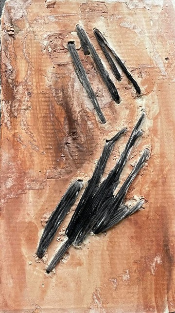 Salome Chigilashvili, From the Series &lsquo;Home&rsquo;, 2020, Thread, Acrylic on Plaster, 31x18x2.5 cm, 34x18x2.5, 30x33x2.5 cm - © Paris Internationale