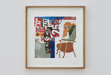 Milena Büsch
*Für andere die Arbeit machen 4/7,* 2020/2021
Oil on paper, frame
34 × 32,5 cm (13.386 × 12.795 in) - © Courtesy the artist and FELIX GAUDLITZ, Vienna, Paris Internationale