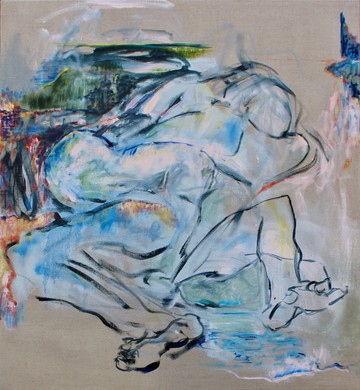 Mothers in Others, 2021 Oil on canvas 120 x 110 cm. - © Paris Internationale