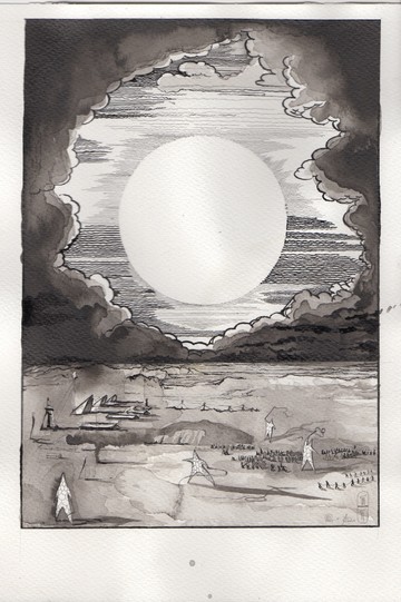 From the illustrations for the book The Secret of our time. To the story Somnambulist - © Paris Internationale