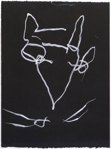 Reanimation performance drawing (Dog) - © Paris Internationale