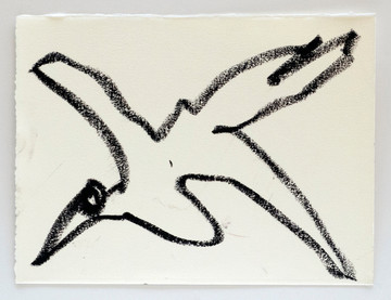 Reanimation performance drawing (Bird Drawing), 2014 - © Paris Internationale