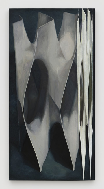 Stella Zhong
Minimal Surface 001(Pneuhaus Original), 2022
Oil on panel
60 x 30 x 1 5/8 in (152.4 x 76.2 x 4.1 cm)
Courtesy of the artist and Chapter NY, New York - © Paris Internationale