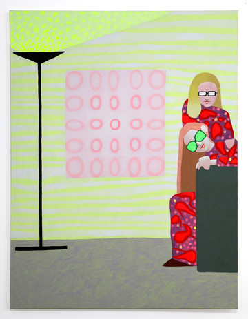 Matthieu Palud, Untitled, 2021, acrylic on canvas, 170x130 cm - © Paris Internationale