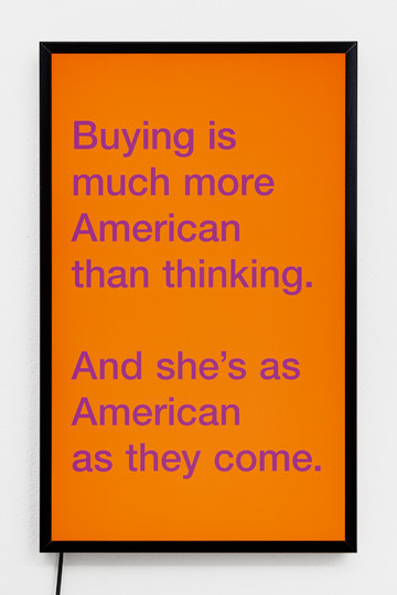 Pittsburgh.isms (Buying is much more American than thinking.) - © Paris Internationale