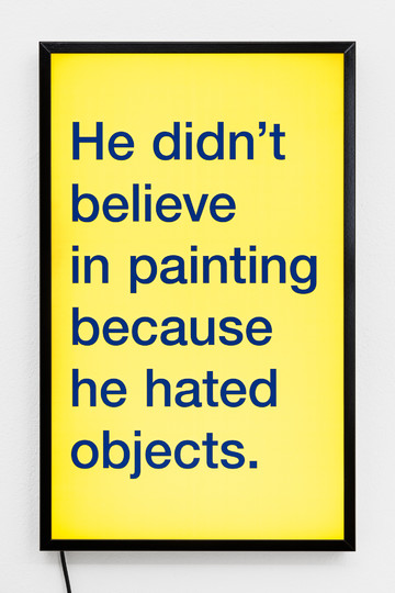 Pittsburgh.isms (He didn&#039;t believe in painting) - © Paris Internationale