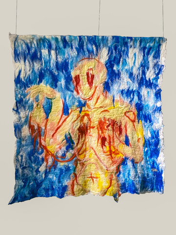 Maria Abaddon Peruvian contemporary artist presents soft sculptures and textile pieces with Ginsberg Gallery at Paris Internationale - © Courtesy Ginsberg Gallery, Paris Internationale