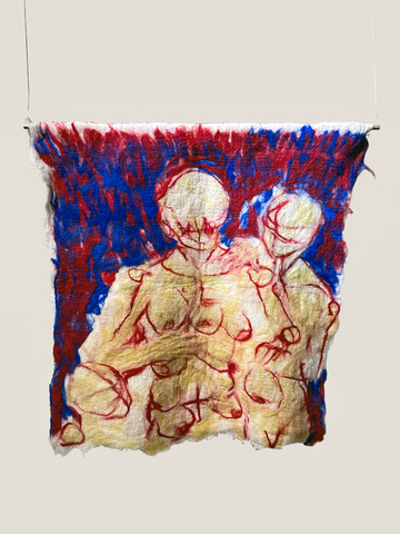 Maria Abaddon Peruvian contemporary artist presents soft sculptures and textile pieces with Ginsberg Gallery at Paris Internationale - © Courtesy Ginsberg Gallery, Paris Internationale