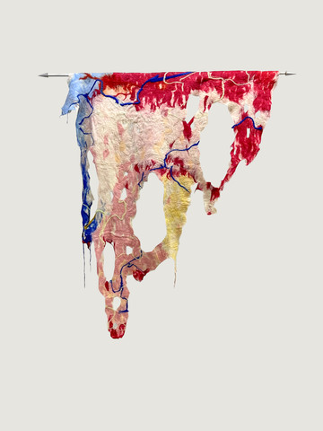 Maria Abaddon Peruvian contemporary artist presents soft sculptures and textile pieces with Ginsberg Gallery at Paris Internationale - © Courtesy Ginsberg Gallery, Paris Internationale