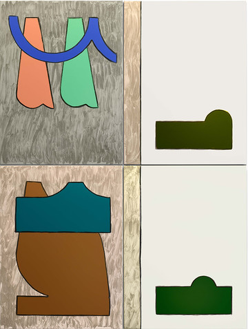 Rudi Ninov, contemporary Bulgarian painter represented by Peruvian gallery Ginsberg, is showing at Paris Internationale. - © Courtesy Ginsberg Gallery, Paris Internationale