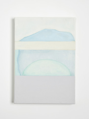 38°40'57.7"N 23°54'59.4"E, 2022, graphite and gesso on cavas, 31 x 20 cm - © Courtesy of the artist and Grey Noise, Dubai, Paris Internationale
