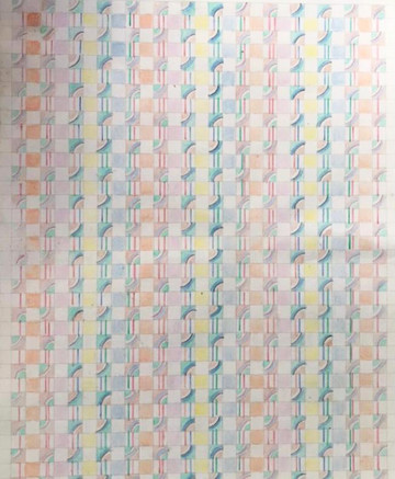 13.08.22, 2022, color pencil on paper, 24.5 x 16 cm - © Courtesy of the artist and Grey Noise, Dubai., Paris Internationale