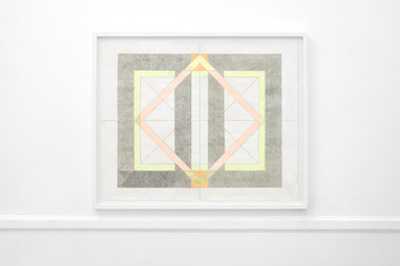 Pentimento, 2022, Graphite on paper, acrylic paint, watercolor pencil, gold leaf , 130 x 106 cm - © Courtesy of the artist &amp; Hot Wheels Athens, Paris Internationale