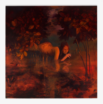 Phoebe Nesgos
Consumption I
2022
Oil on canvas
60 x 60 inches, 152.4 x 152.4 cm - © Courtesy the artist and LOMEX, Paris Internationale