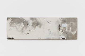 Clémentine Bruno
TBT, 2022
Oil and traditional gesso on wood
37.5 x 120 x 3.5 cm
14 3/4 x 47 1/4 x 1 3/8 in
(CBR115) - © Courtesy of the artist and Project Native Informant, London, Paris Internationale