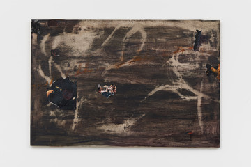 Clémentine Bruno
TBT, 2022
Oil and traditional gesso on wood
70 x 104 x 3.5 cm
27 1/2 x 41 x 1 3/8 in
(CBR116) - © Courtesy of the artist and Project Native Informant, London, Paris Internationale