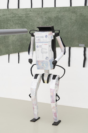 Richard Sides
Trash Atlas, 2021
Card packaging, wood, foam insulation, resin, acrylic paint
75 × 170 × 45 cm - © Paris Internationale