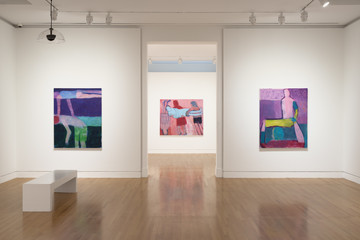 Installation view of *Flying Woman: The Paintings of Katherine Bradford*, Frye Art Museum, Seattle, WA, on view February 4–May 14, 2023. Photo: Jueqian Fang. - © Paris Internationale