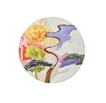 Tamo Jugeli, Untitled, 2019, Oil, Charcoal on Canvas, 90x90 cm - © Artbeat, Paris Internationale