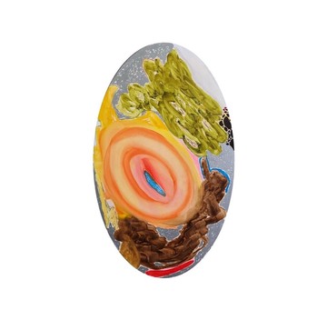 Tamo Jugeli, Untitled, 2019, Oil on Canvas, 55x32 cm - © Artbeat, Paris Internationale