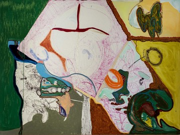 Tamo Jugeli, Untitled, 2023, Oil, Oil Stick on Canvas, 150x200 cm - © Artbeat, Paris Internationale