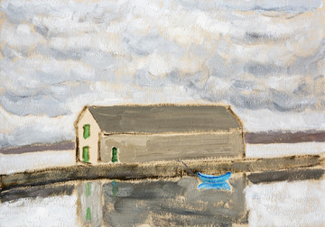 Cottage and Skiff (Lerwick, Shetland Islands, Scotland) - © Paris Internationale