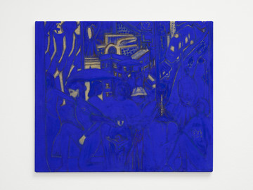 Painting Matthias Noggler Cityscape 2023 55 × 65 cm / 21 ⅝ × 25 ⅝ in - © Photo: Cedric Mussano
Courtesy the artist and Drei, Cologne, Paris Internationale