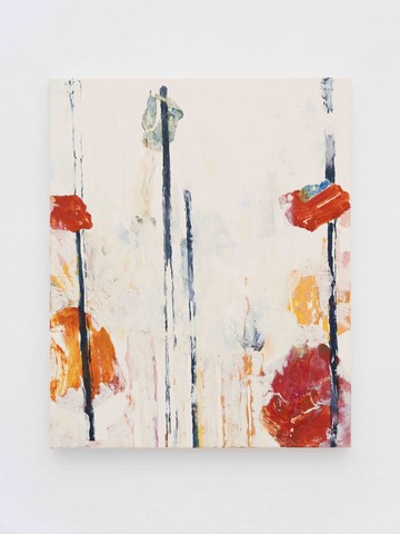 Red sculpture &amp; "dad, uncle, purr set" - © Paris Internationale