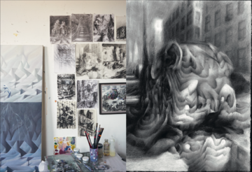 Viktor Timofeev’s studio in Brooklyn. Photo: Anna Dave - © Paris Internationale