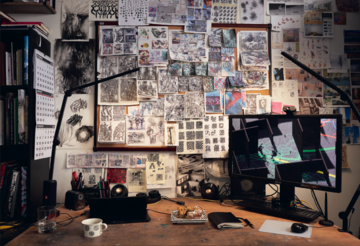 *Viktor Timofeev’s studio in Brooklyn. Photo: Anna Dave* - © Paris Internationale