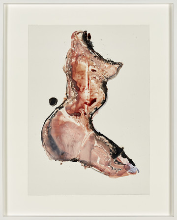 Piero Manai, Senza titolo/Untitled (figura), sd (1982-85),mixed media on acetate, 37,5x27 cm - © Courtesy Piero Manai Estate and P420, Bologna
Photo Credit Carlo Favero, Paris Internationale