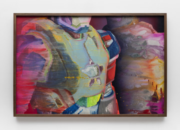 Kyle Thurman
*Dream Police (our lungs*), 2023
Acrylic dispersion, oil, and watercolor on panel in artist's frame
49 7/8 inches x 73 7/8 inches x 2 7/8 inches - © Paris Internationale