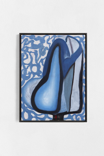 Untitled, 2023, Oil on paper on MDF, in wooden frame, 39.6 × 29.6 cm, VH/P 119 - © Courtesy the artist and Sperling, Munich, Paris Internationale