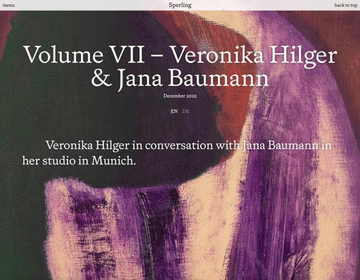 Sperling - © Paris Internationale