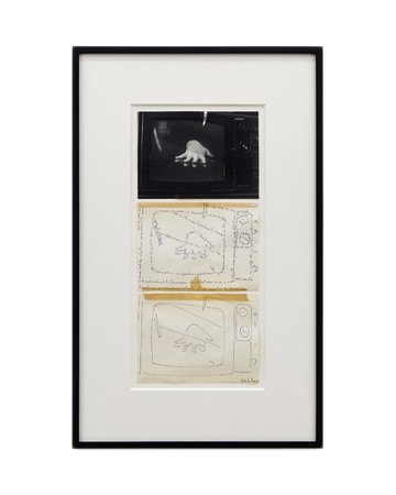 Appendice per una supplica, 1973
3 parts, photo and drawing on paper
97.8 x 44.5 cm - © Paris Internationale