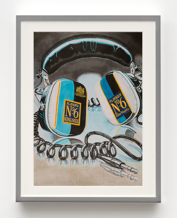 Dan Mitchell
Player's No. 6, 2024
Japanese marker ink on Bristol board in aluminum frame with museum glass
16 1/2 x 11 3/4 in (42 x 29.7 cm) unframed - © Paris Internationale