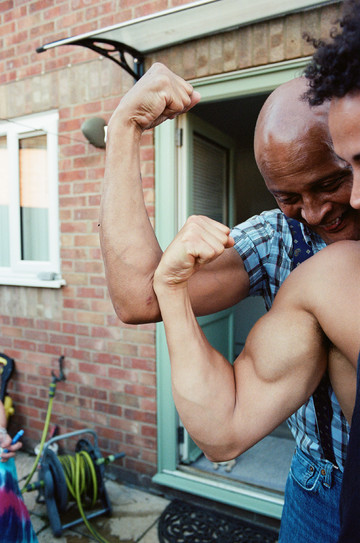 Rene Matić
Paul and Zac in the Garden, Peterborough, 2022
Inkjet print
15 3/4 x 10 3/8 in (40 x 26.5 cm)
16 1/4 x 11 in (41.3 x 27.9 cm) (framed)
Edition of 5 plus 2 AP (#3/5) - © Paris Internationale