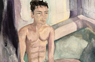 Konrad Zukowski
Bath
2024
Oil on canvas - © Copyright The Artist 
Courtesy of Galerie Hussenot , Paris Internationale