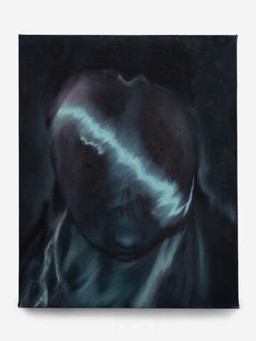 FU Liang_Cosmos Veil_ 2024_Oil and mineral pigment on canvas_50× 40 cm_LINSEED - © FU Liang, *Cosmos Veil*, 2024, Oil and mineral pigment on canvas, 50&times; 40 cm &copy; FU Liang &ndash; Courtesy of the Artist and LINSEED, Paris Internationale