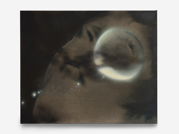 FU Liang_Dawn_2024_Oil and mineral pigment on canvas_50 × 60 cm_LINSEED - © FU Liang, *Dawn*, 2024, Oil and mineral pigment on canvas, 50 × 60 cm © FU Liang – Courtesy of the Artist and LINSEED, Paris Internationale