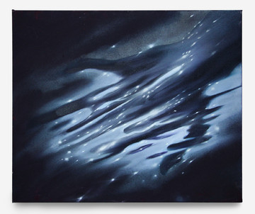 FU Liang Nebula of Uncertainty_2024 _Oil and mineral pigment on canvas_50 × 60 cm_LINSEED - © FU Liang, *Nebula of Uncertainty*, 2024, Oil and mineral pigment on canvas, 50 &times; 60 cm &copy; FU Liang &ndash; Courtesy of the Artist and LINSEED, Paris Internationale