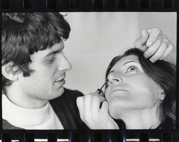 Untitled [Dimitris Mavrikios Applying Eye Liner, Paris] - © Paris Internationale