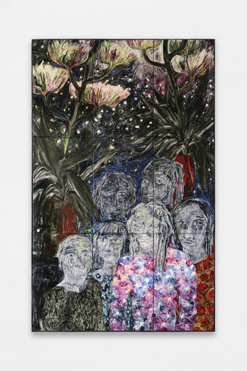 Painting on glazed earthenware by Jacent (Jade Fourès-Varnier & Vincent de Hoÿm) - © Courtesy Jacent and Tonus, Paris, Paris Internationale