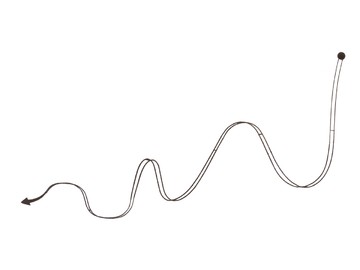 Piotrek Kowalski
ball, 2024
steel, black sand
145 × 300 × 30 cm - © photography by Bartek Zalewski, Paris Internationale