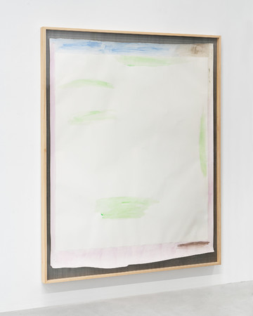 Monique Mouton
Formation
watercolor, pencil on paper, silk, maple frame 
202 x 166 x 7 cm - © Courtesy of the Artist and Veda, Florence
Photo: Flavio Pescatori, Paris Internationale